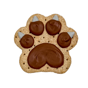 bear paw dog cookie