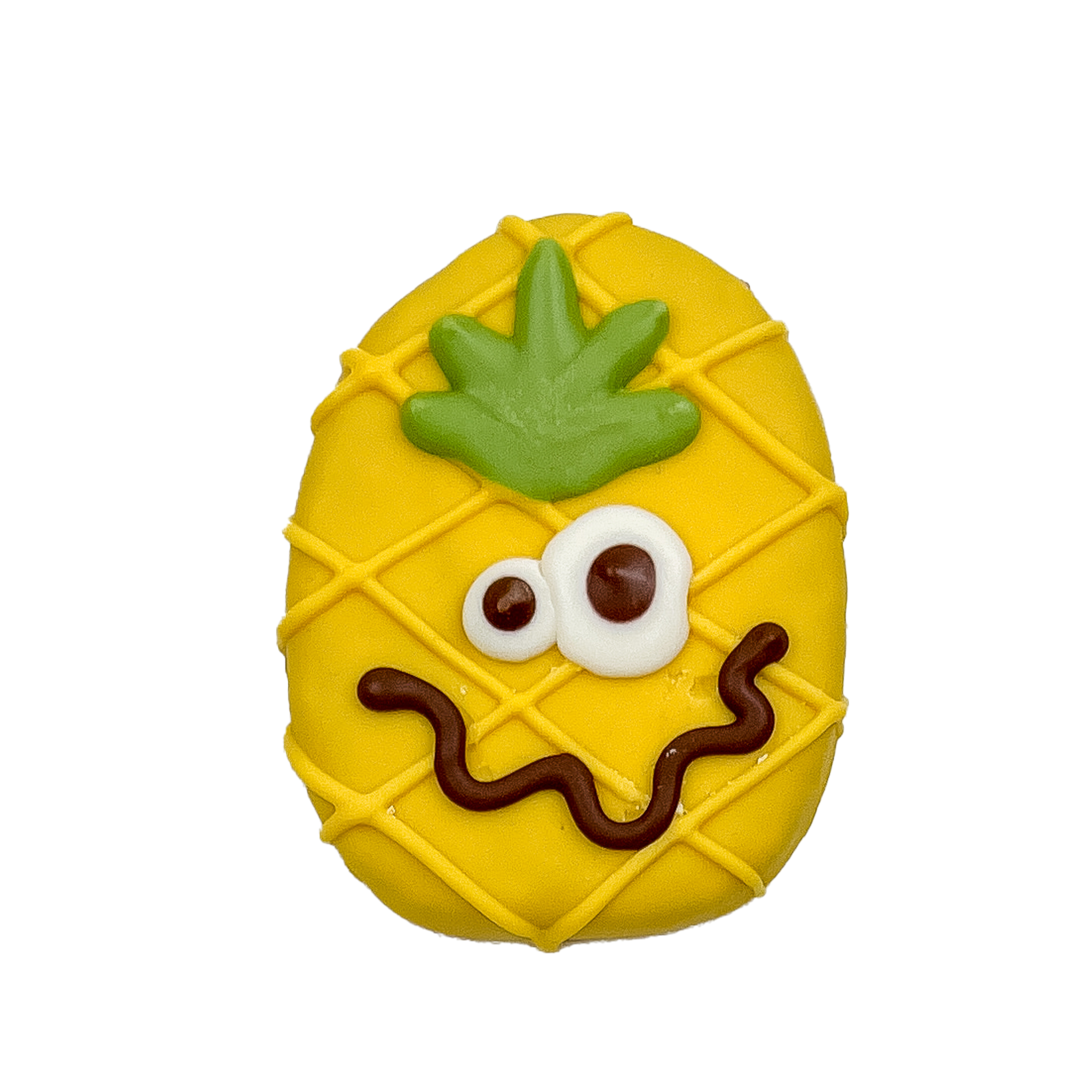 pineapple dog cookie