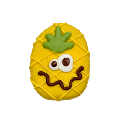 pineapple dog cookie