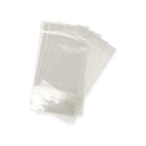 Polypropylene Bag - Clear Header w triangle hole - lip n tape - 4.25" x 6.125" -Bundle of 100